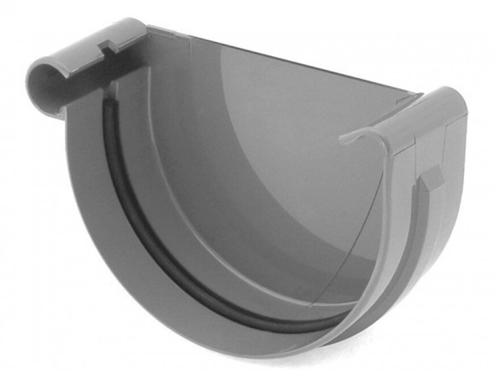 Plastové čelo žlabu Covernit PVC 100 mm levé antracit