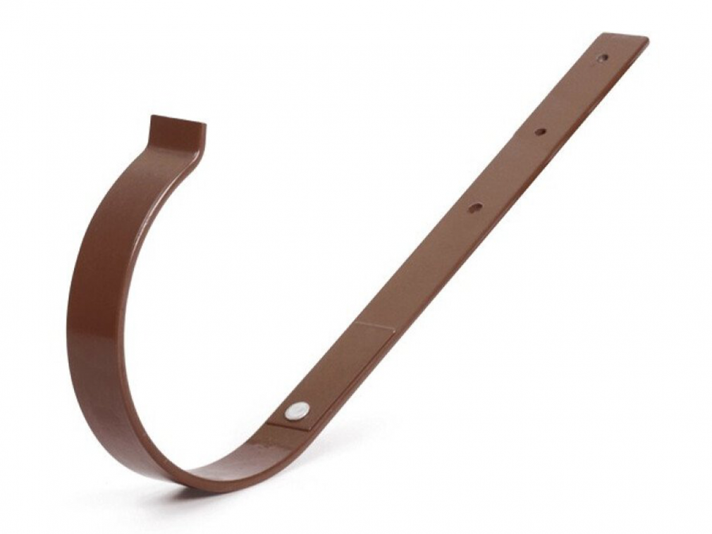 Pozinkovaný žlabový hák Covernit PVC 100 mm hnědá