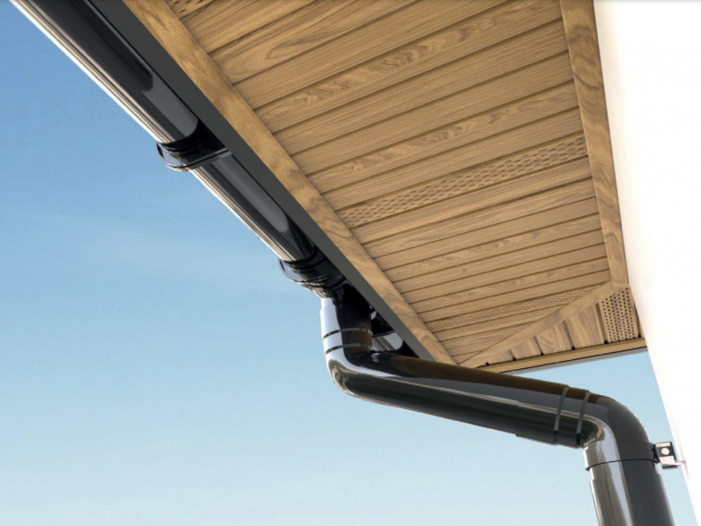 Plastový žlabový hák Covernit čelní PVC 100 mm hnědá - Obrázek 4