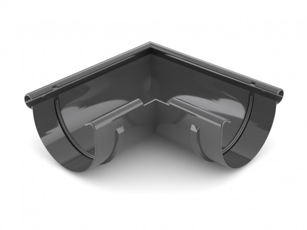 Plastový roh PVC žlabu Covernit 125 mm vnější antracit