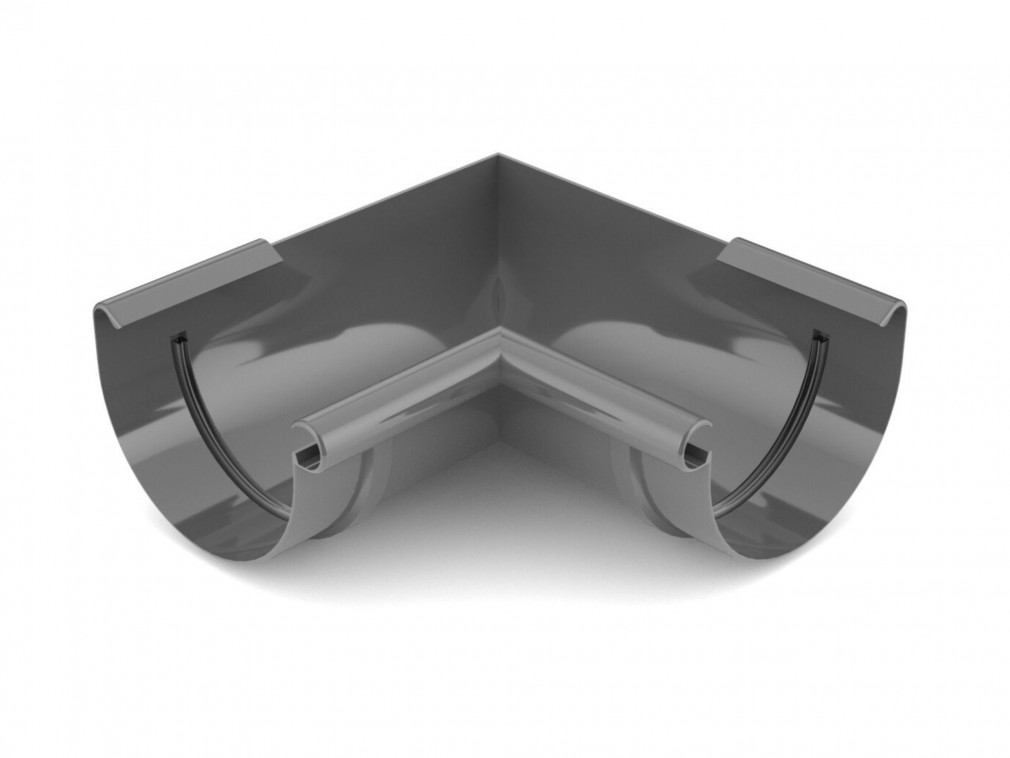 Plastový roh PVC žlabu Covernit 125 mm vnitřní antracit