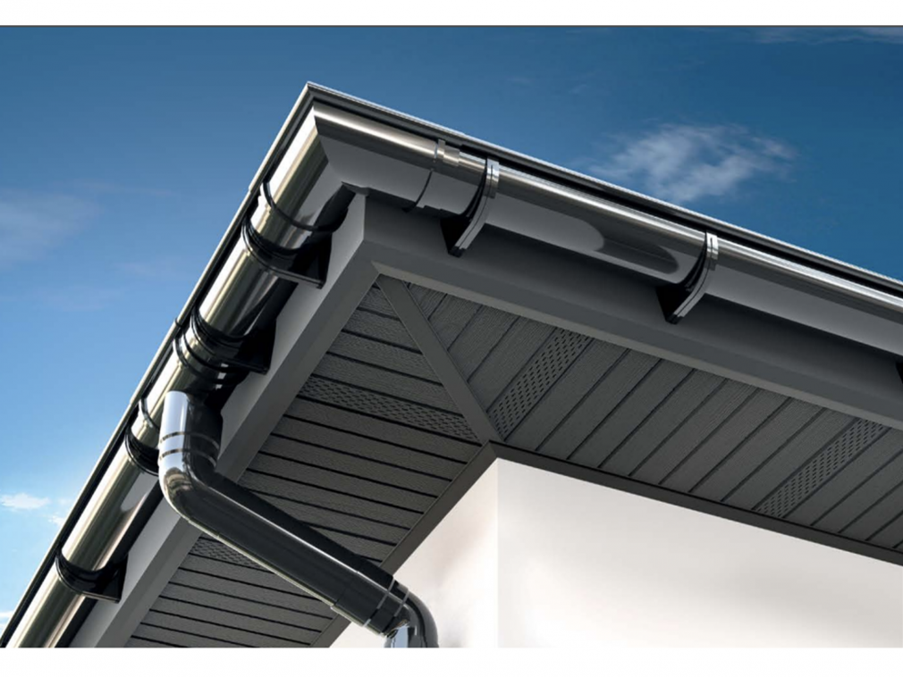 Plastový okapový žlab Covernit PVC 3 m x 75 mm hnědá - Obrázek 4