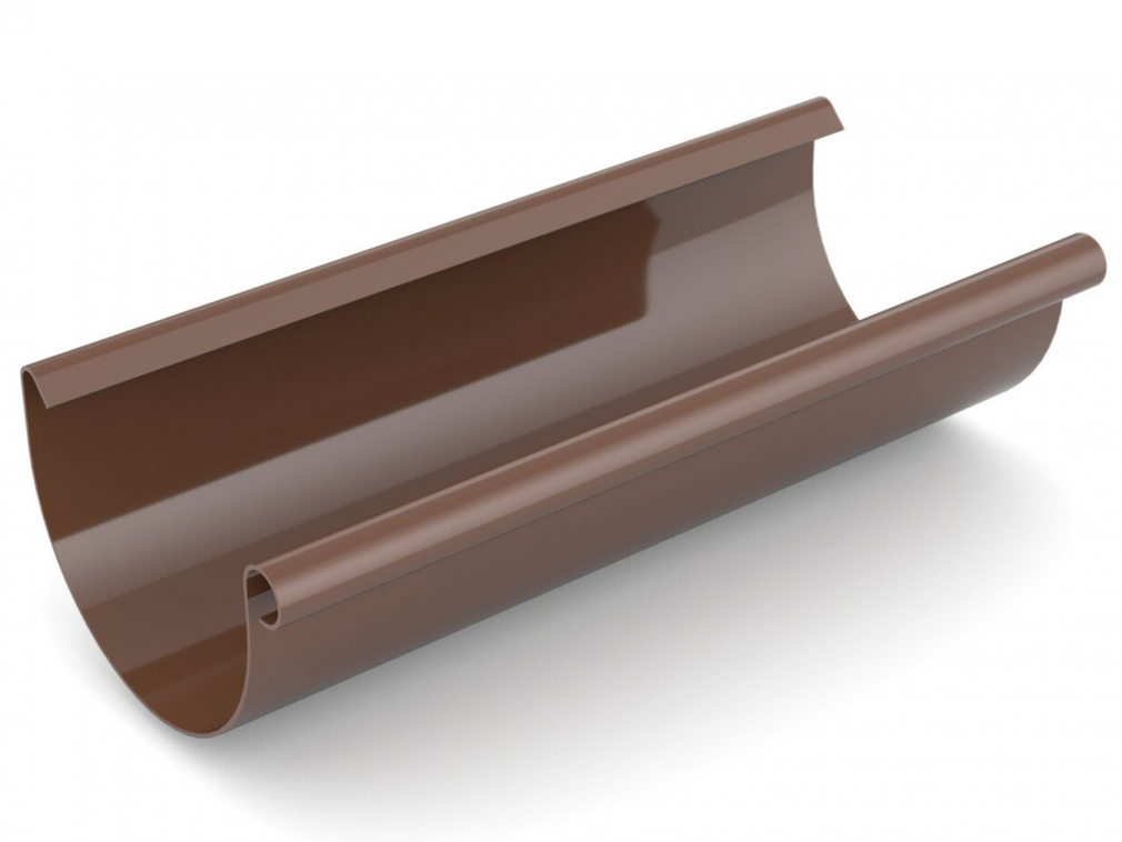 Plastový okapový žlab Covernit PVC 3 m x 75 mm hnědá