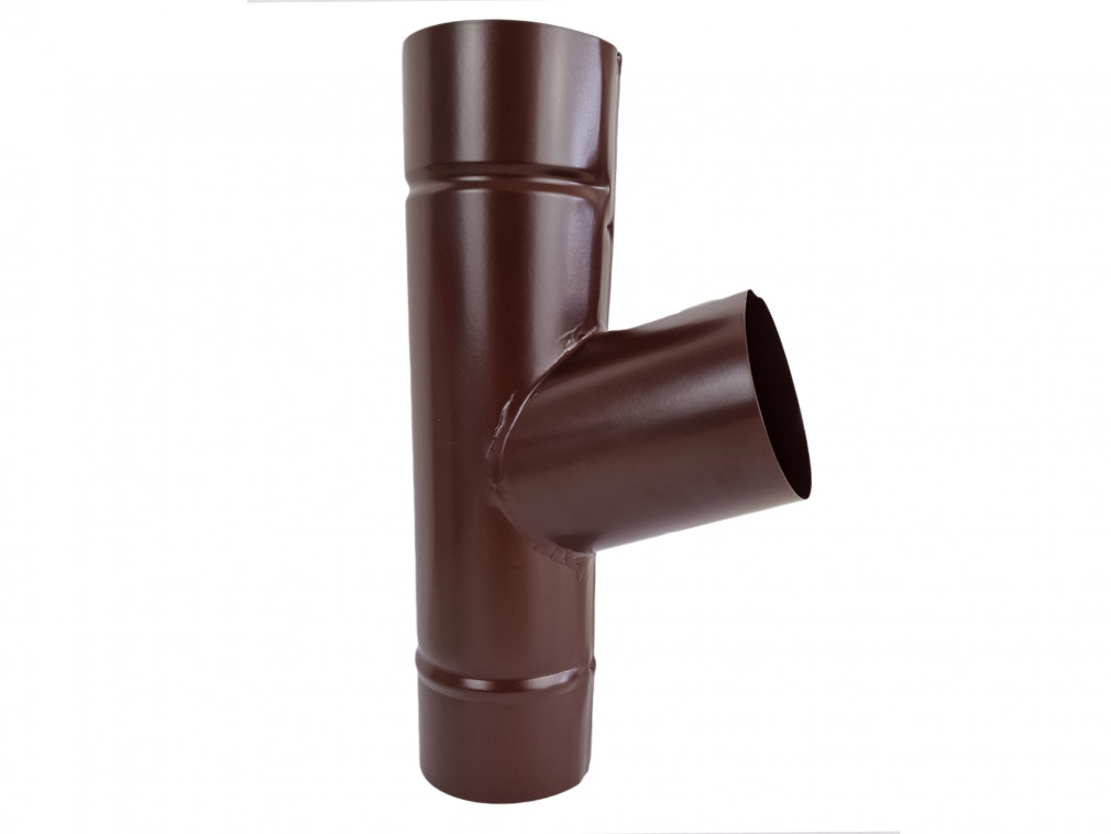 Lakované napojení do svodu Covernit 100 mm hnědá