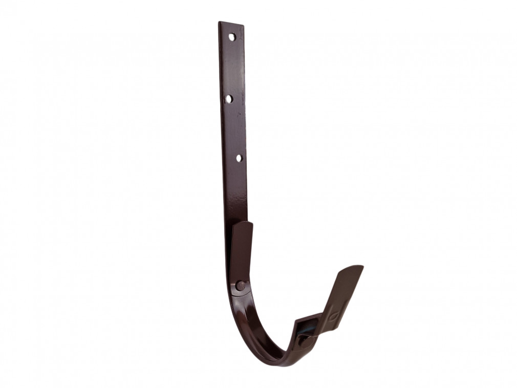 Lakovaný žlabový hák Covernit 530 / 333 mm hnědá