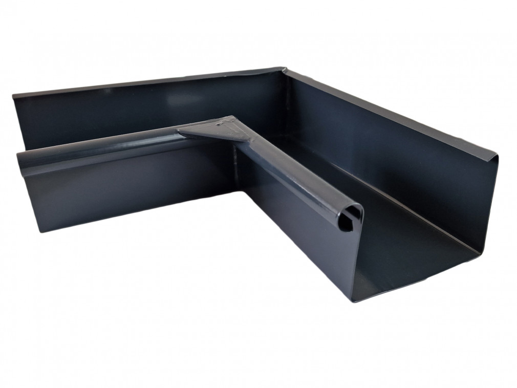 Lakovaný okapový roh žlabu Covernit SQUARE Vnitřní 120 mm - Obrázek 4