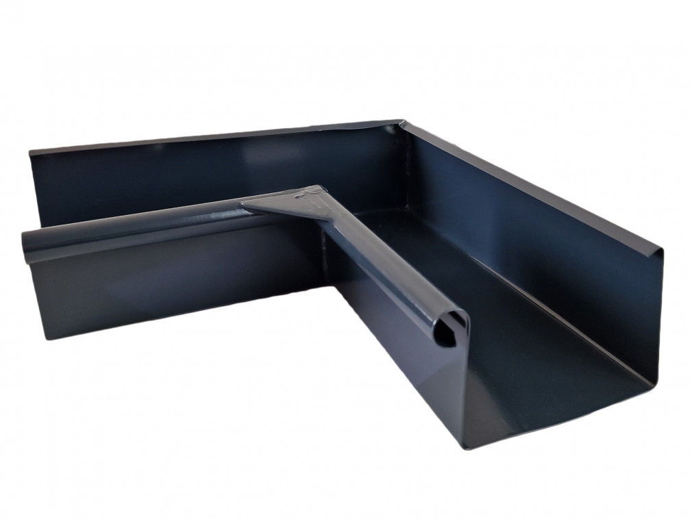 Lakovaný okapový roh žlabu Covernit SQUARE Vnitřní 120 mm