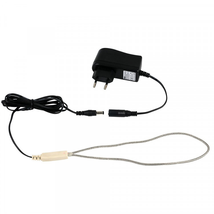 Agrofortel Vyhřívací topný kabel 12 V / 12W s adaptérem, nerezové opletení