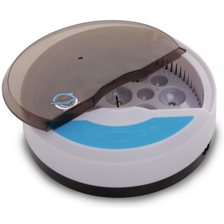 Agrofortel Poloautomatická mini digitální líheň YZ9-9 s digitálním teploměrem. Pro 9 velkých vajec.