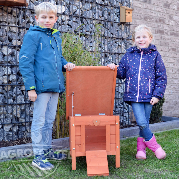 Agrofortel Dřevěná mini králíkárna BRNO, 515x420x430 mm (obrázek 3)