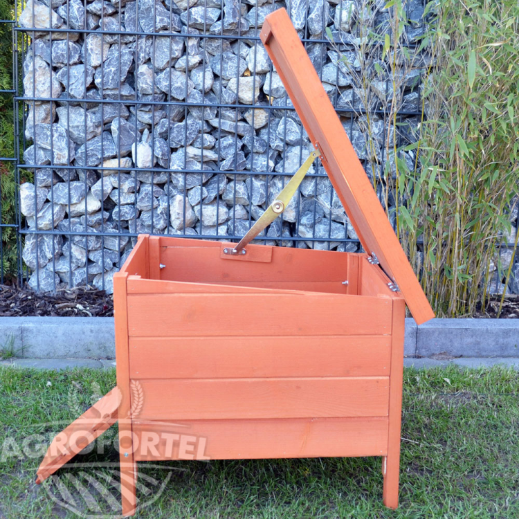 Agrofortel Dřevěná mini králíkárna BRNO, 515x420x430 mm (obrázek 4)