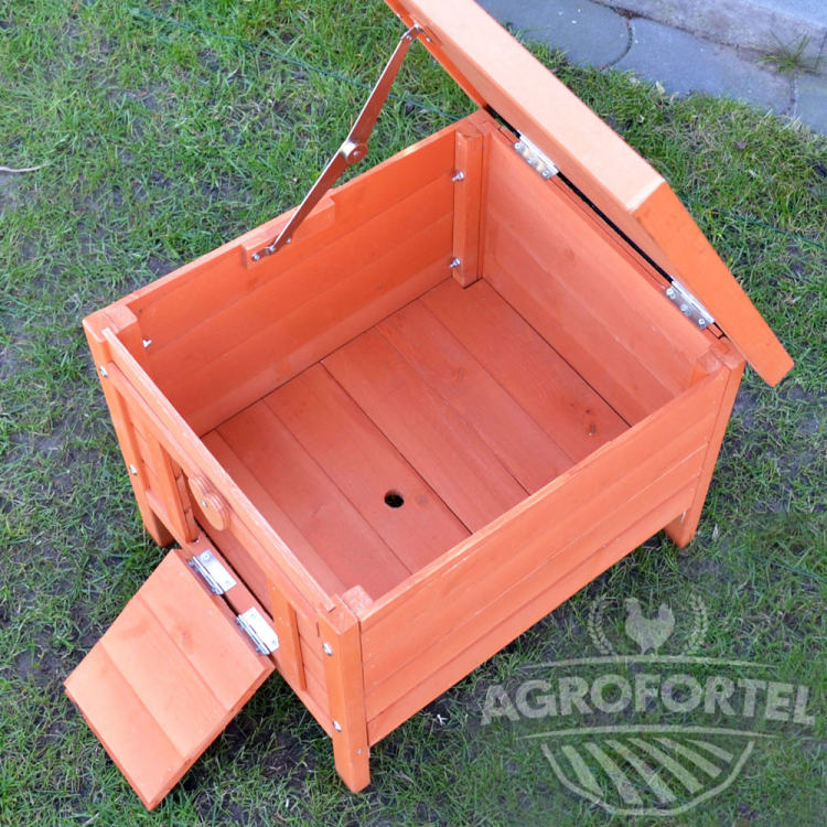Agrofortel Dřevěná mini králíkárna BRNO, 515x420x430 mm (obrázek 5)