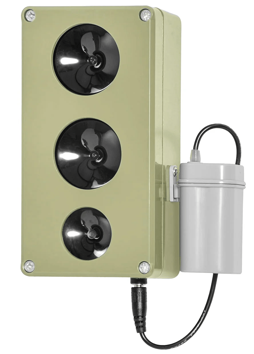 Vodotěsný extra silný ultrazvukový plašič na kuny, myši a potkany DRAGON ULTRASONIC CHZ300