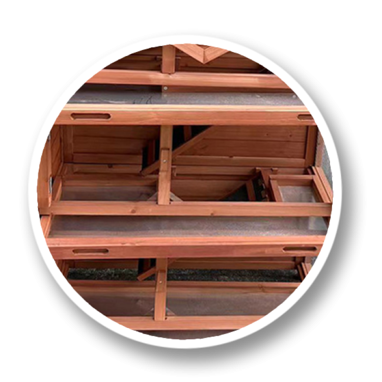 Agrofortel Dřevěná králíkárna FLORENCIE, 915x450x1160 mm (obrázek 8)