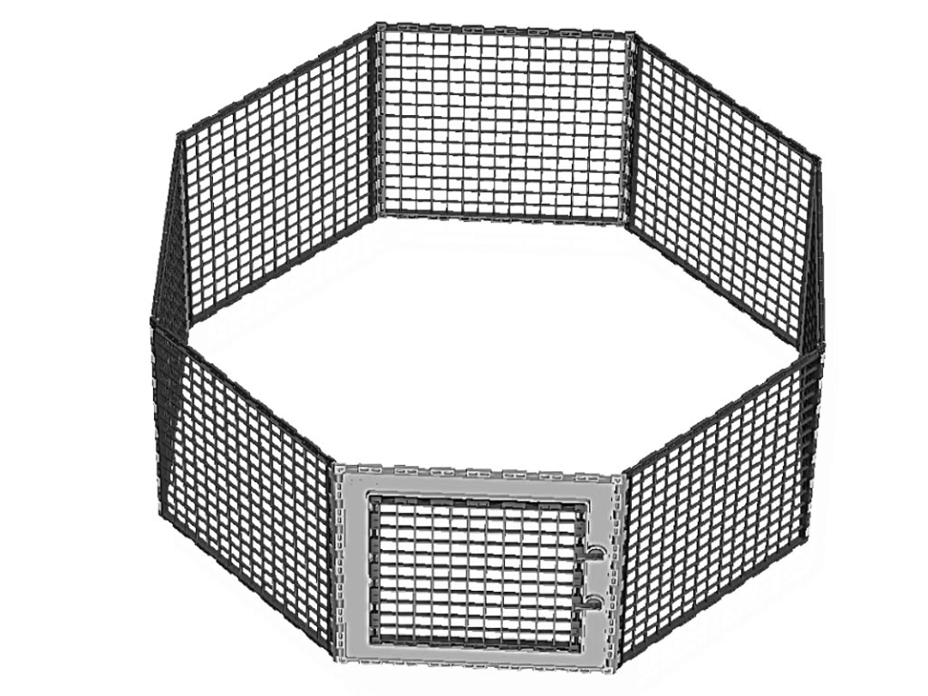 Ohrádka pro domácí mazlíčky Leganest – 8 dílců 40x40 cm, 1x dvířka 30x30 cm
