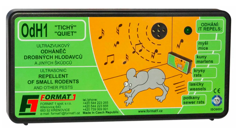 Agrofortel OdH1 tichý plašič na myši, odháněč na myši, plašič kun - Adaptér
