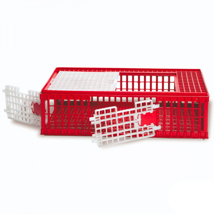 Agrofortel Přepravní box na drůbež - 3 dvířka - 95 x 56 x 27 cm, skládací