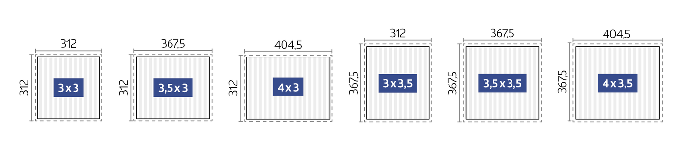 Bioklimatická pergola BIOHORT 3 x 3 m, šedý křemen metalíza (obrázek 8)