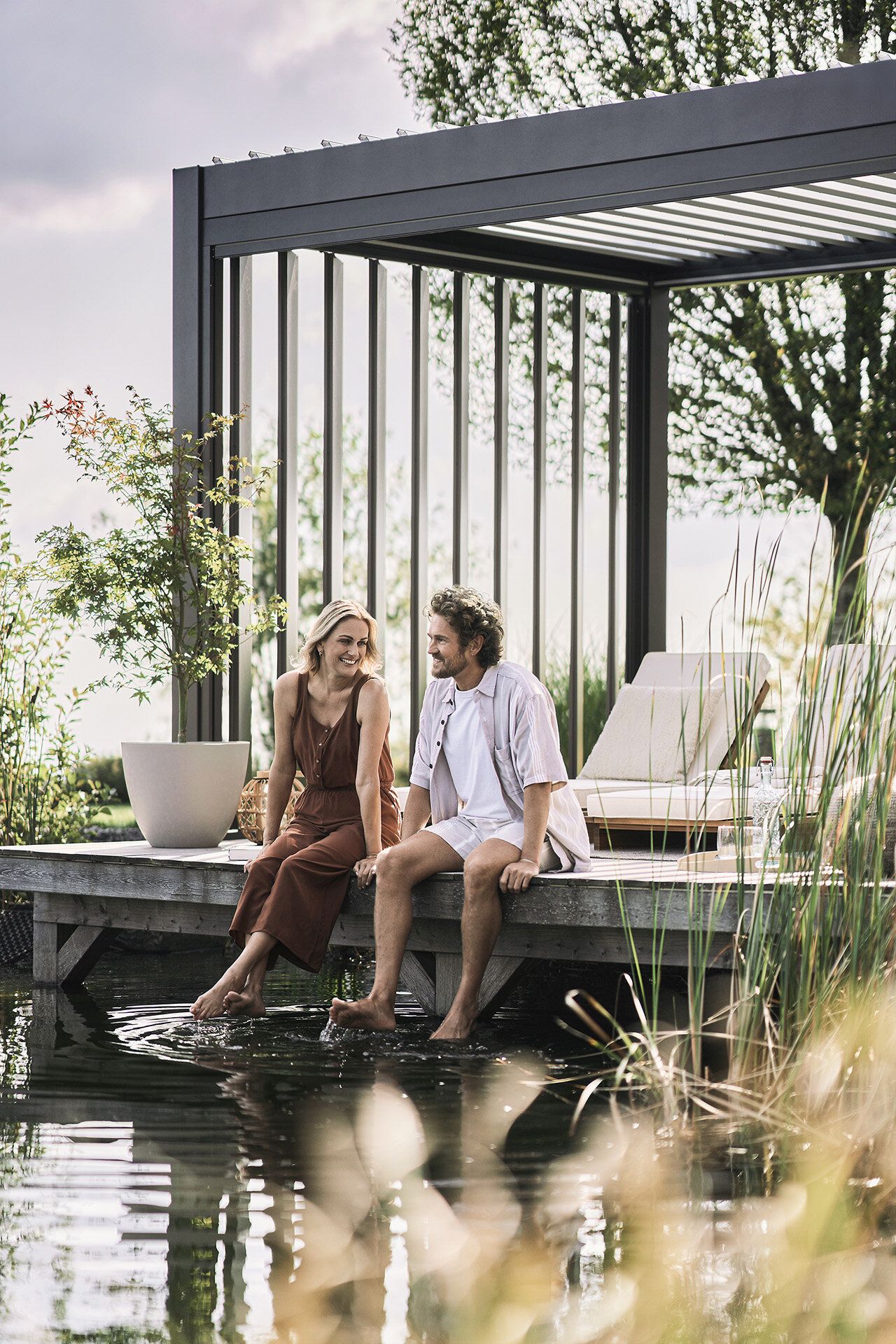 Bioklimatická pergola BIOHORT 3 x 3 m, tmavě šedá metalíza - Obrázek 3