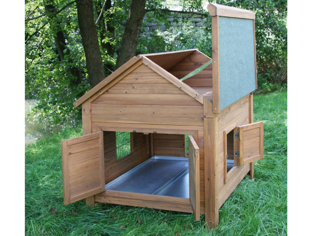 Kurník pro slepice, domek pro králíky KERBL 82807, 105x100x108 cm (obrázek 5)
