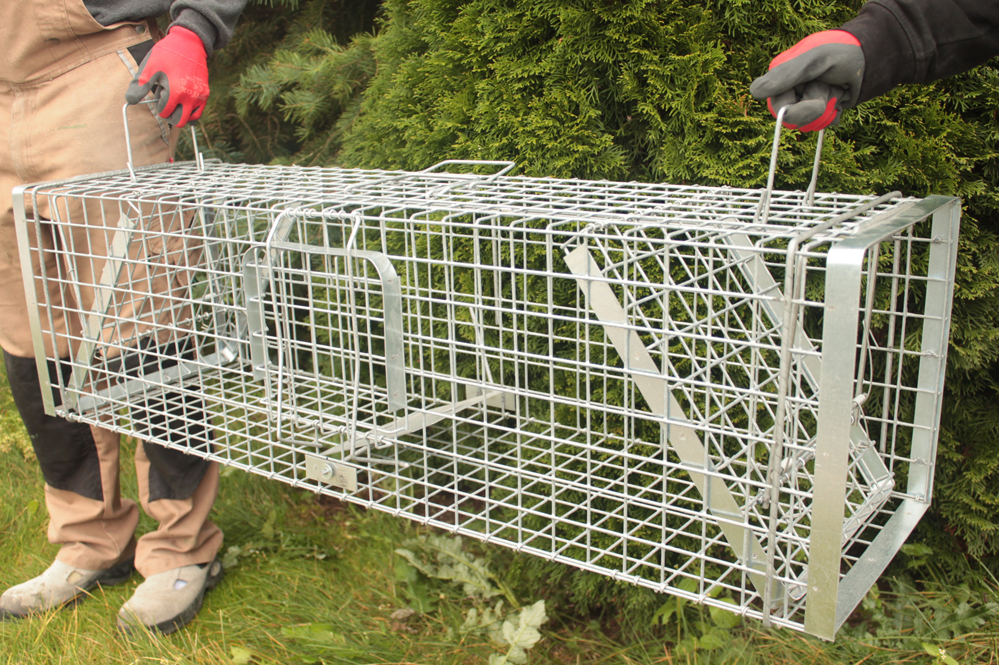 Bravson Profesionální past na lišky, kuny, vydry a kočky TRAP H118x34x34V2 - Obrázek 7