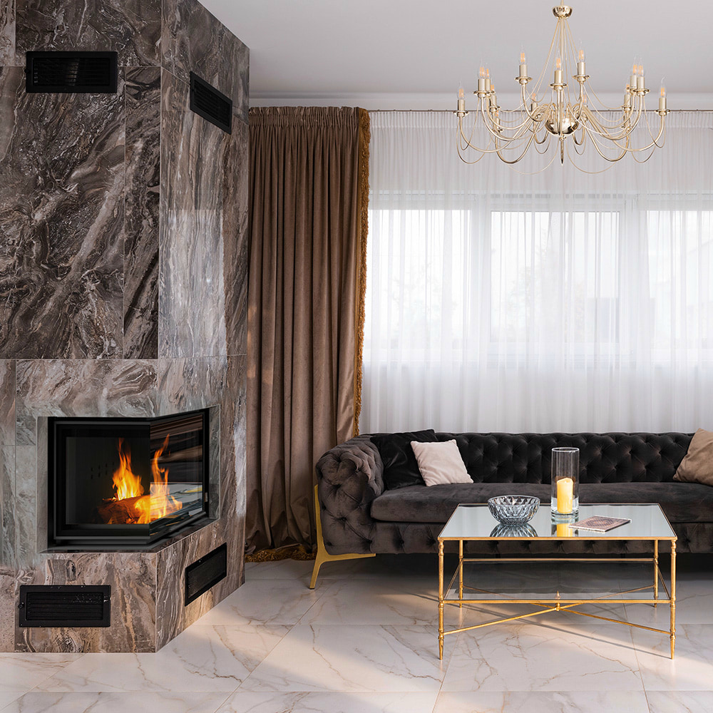 Krbová vložka KRATKI VN 700/480, levé prosklení s výsuvem