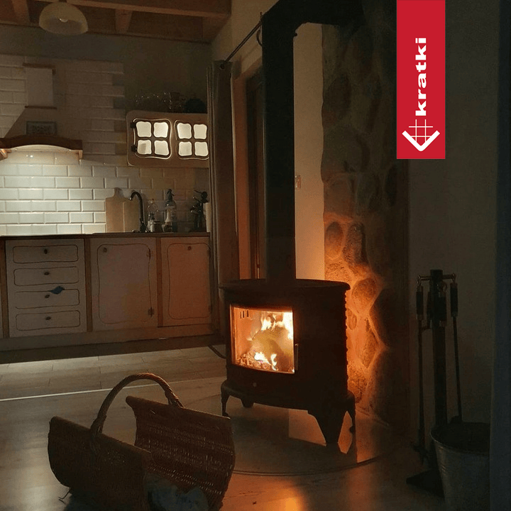 Krbová kamna KRATKI KOZA K8 TURBOFAN s ventilátorem, černá