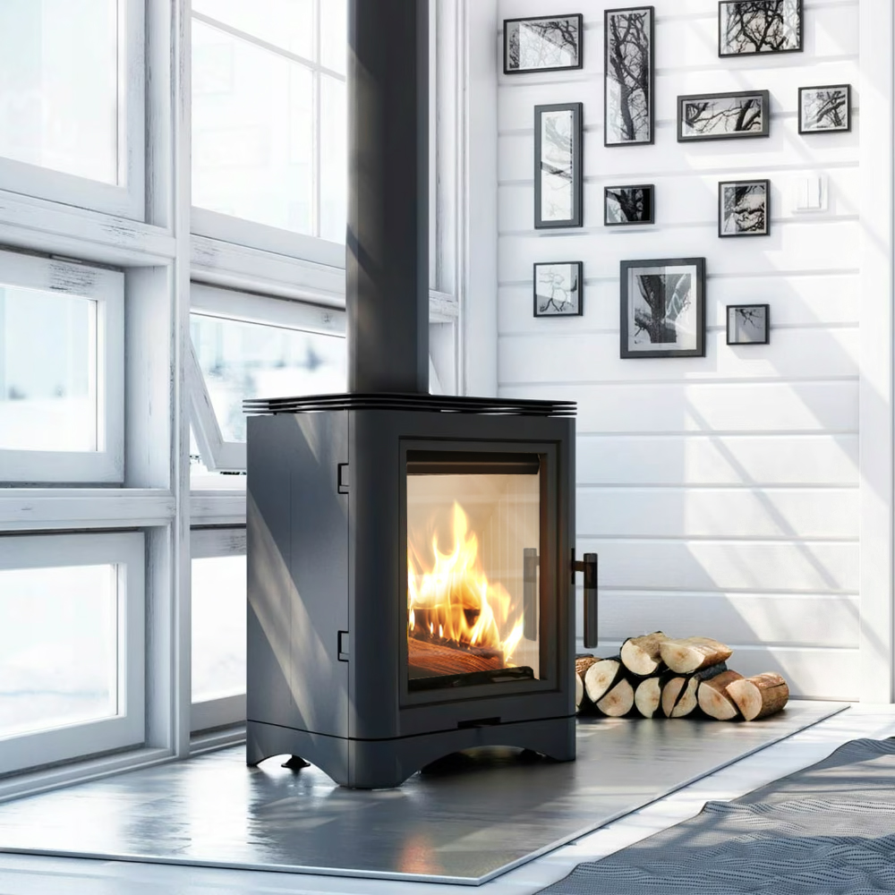 Krbová kamna KRATKI KOZA K5 (150mm), černá