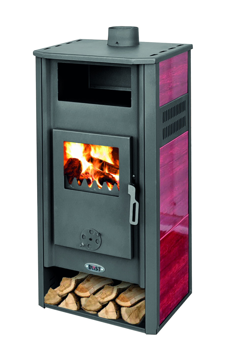 Krbová kamna BLIST AMBASADOR LM N, červená