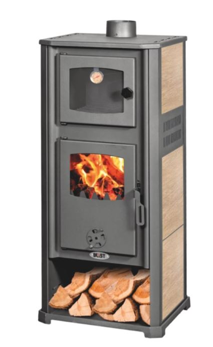 Krbová kamna BLIST ROMA S s troubou, krémová