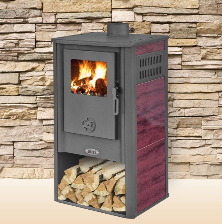 Krbová kamna BLIST KONZUL Atene S ceramic, červená