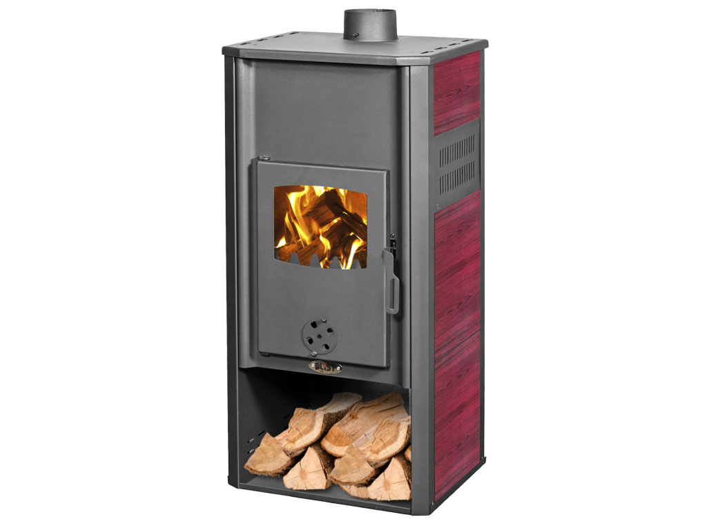 Krbová kamna s výměníkem BLIST ROMA E, červená