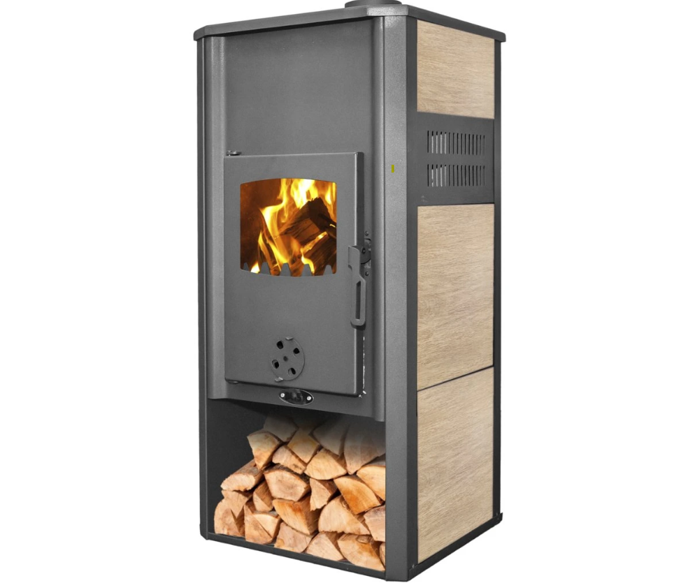 Krbová kamna s výměníkem BLIST ROMA E, krémová