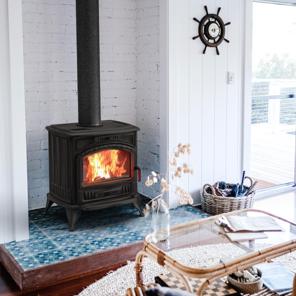 Krbová kamna KRATKI KOZA K6 (150mm), černá