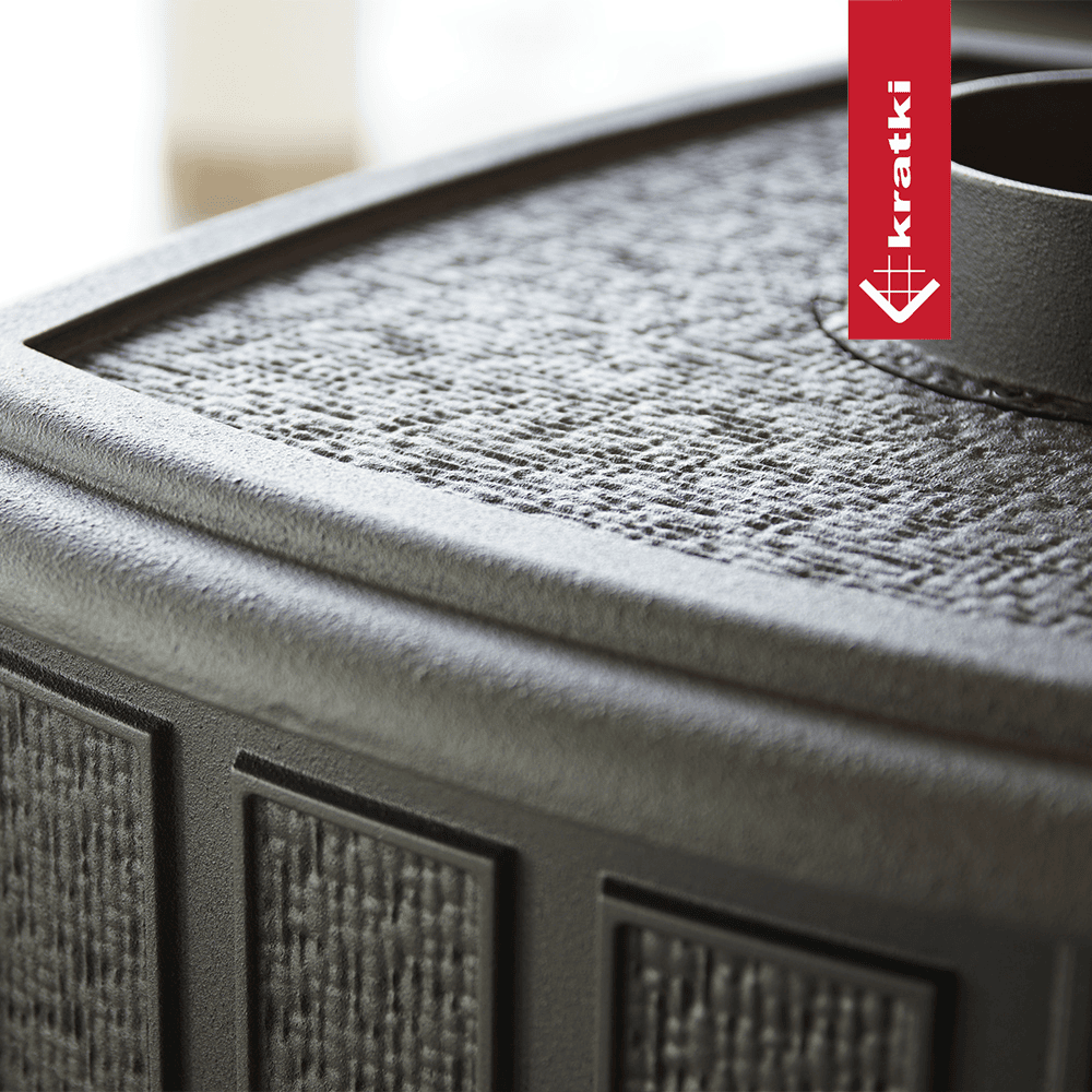 Krbová kamna KRATKI KOZA K6 (150mm), černá