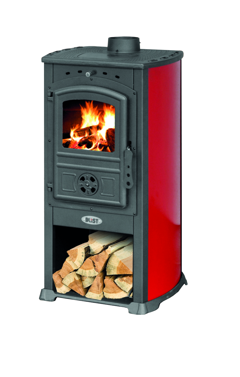 Krbová kamna BLIST MODENA, červená