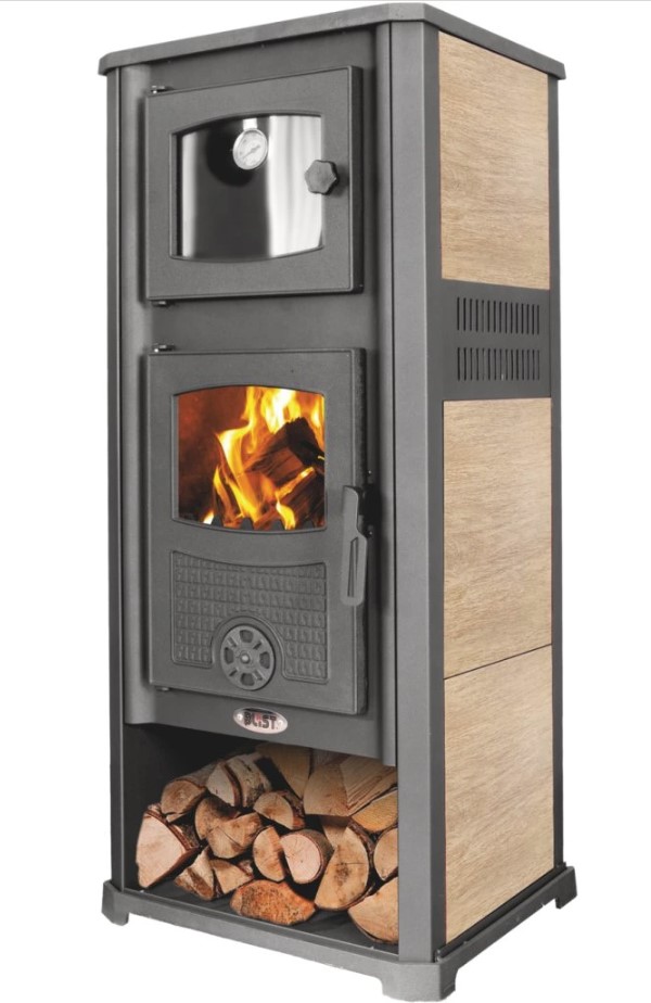 Krbová kamna BLIST ROMA G s troubou, krémová, akce