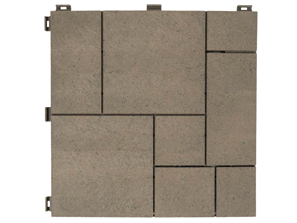 Multy home Gumová dlaždice STONE MOSAIC 30 x 30 cm, hnědá dub, 1 ks