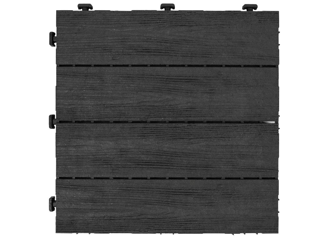 Multy home Gumová dlaždice ARISTA Wood 30 x 30 cm, šedá, 1 ks