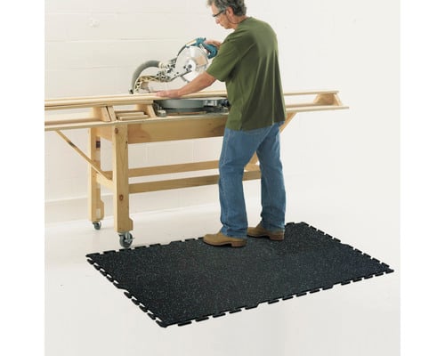 Multy home Gumová dlaždice FITNESS TILE 50 x 50 cm, černá, 1 ks 4016.91.00 (obrázek 11)