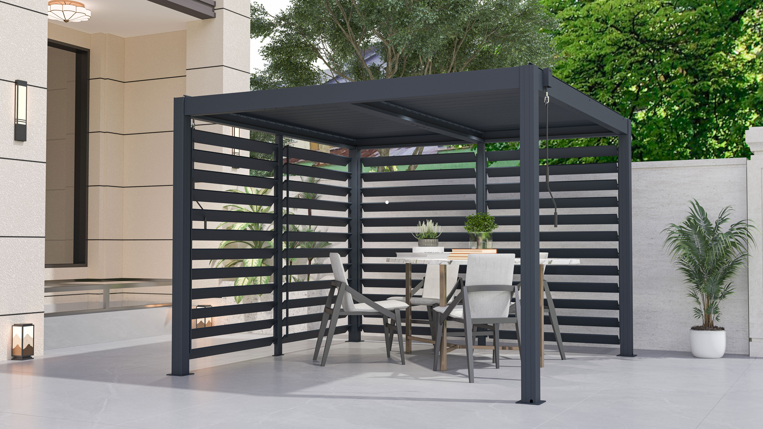 G21 Otočná lamelová stěna 2,8 x 2,2 m pro pergolu Austin (obrázek 4)