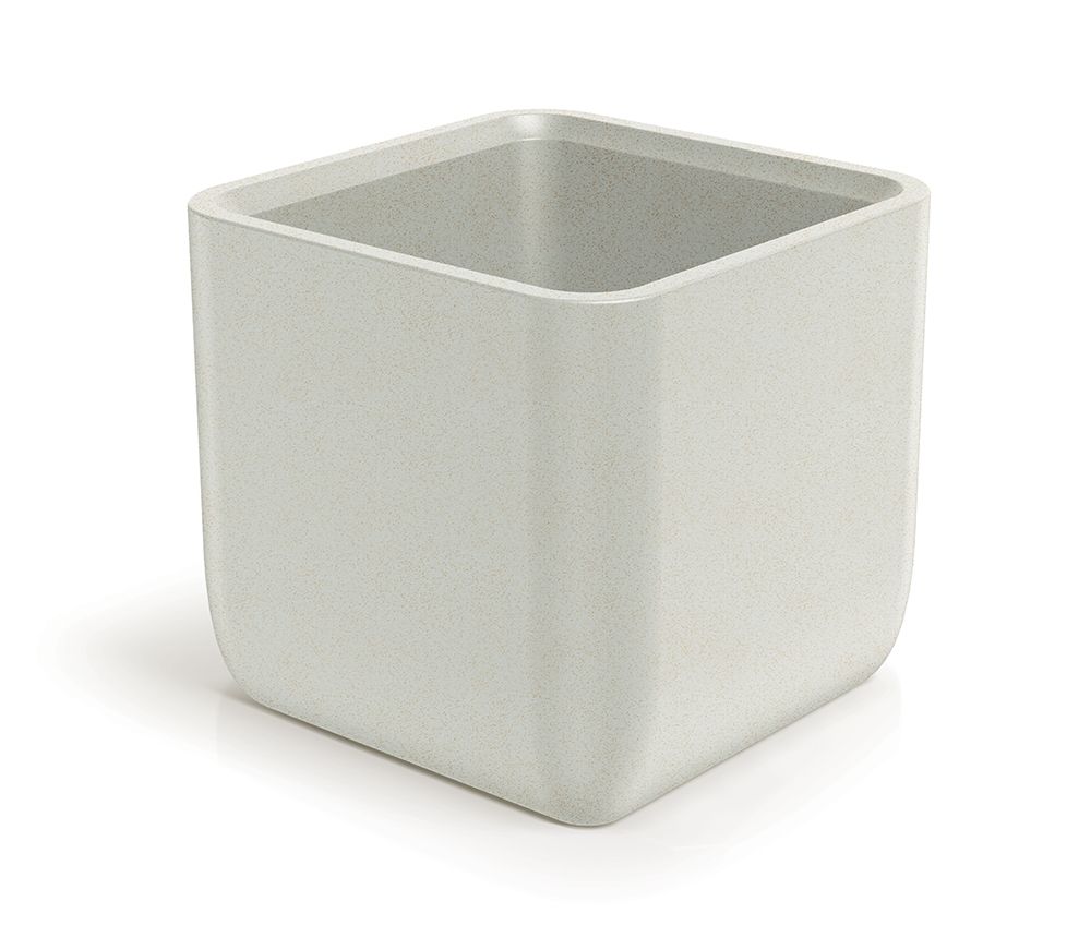 Ethick Květináč MOLTA CASE SQUARE 40 cm, světlý granit