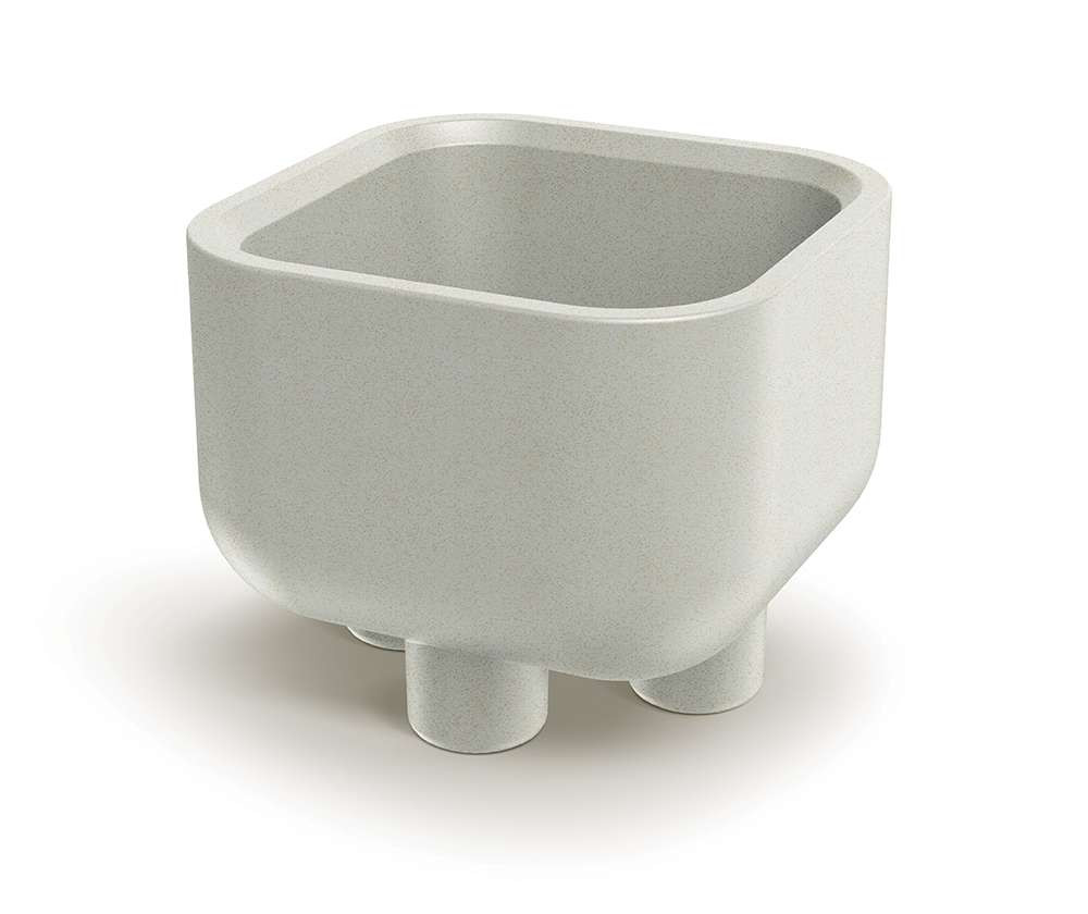 Ethick Květináč s nožičkami MOLTA SQUARE 48 cm, písková