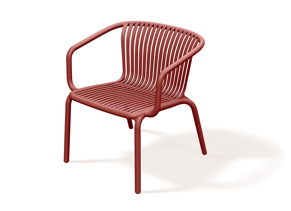 Ferne Křeslo BRENE, retro červená