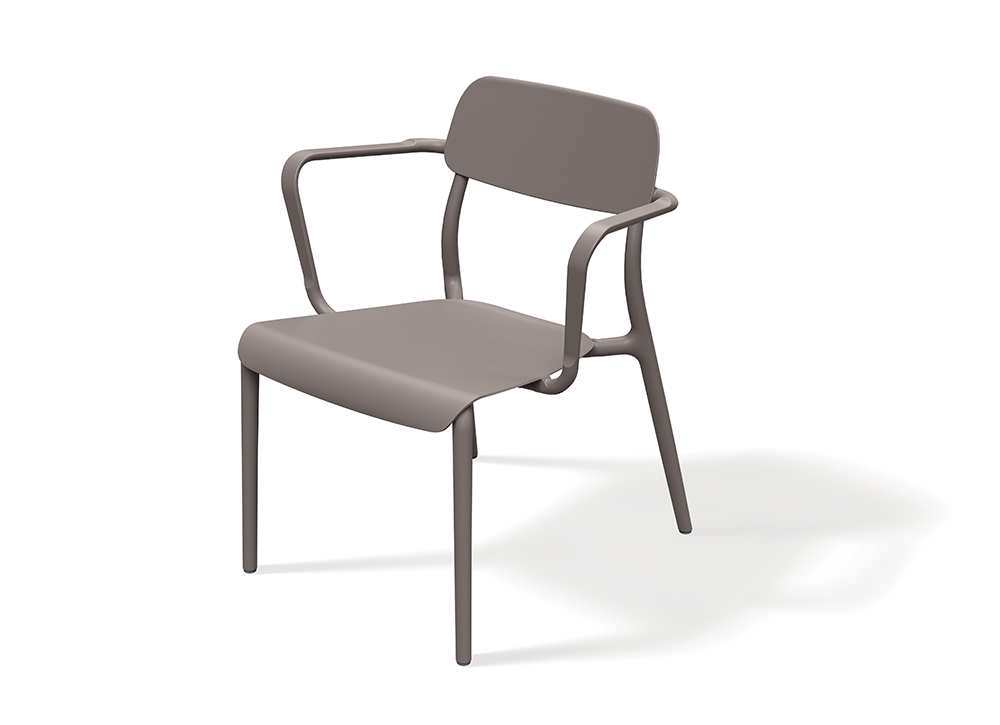 Ferne Křeslo RIMO, zemitě hnědá