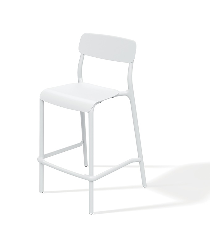 Ferne Vysoká barová židle RIMO, bílá