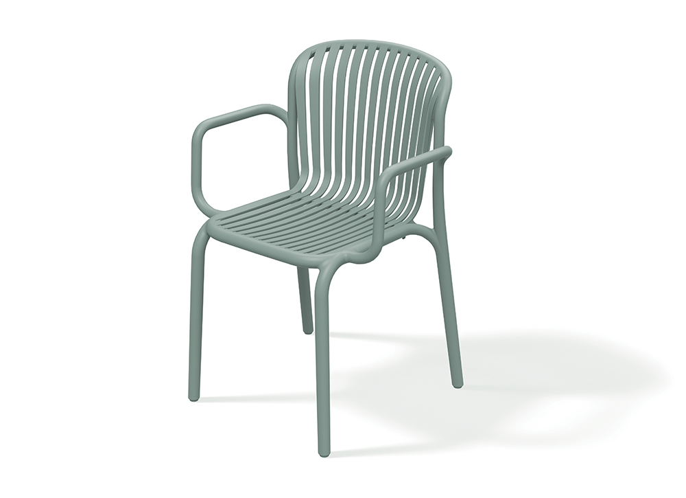 Ferne Židle s područkami BRENE, italská zelená