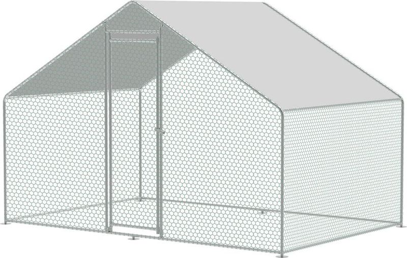 Venkovní výběh Strend Pro pro drůbež se střechou, rozměry 3 x 2 x 2 m.