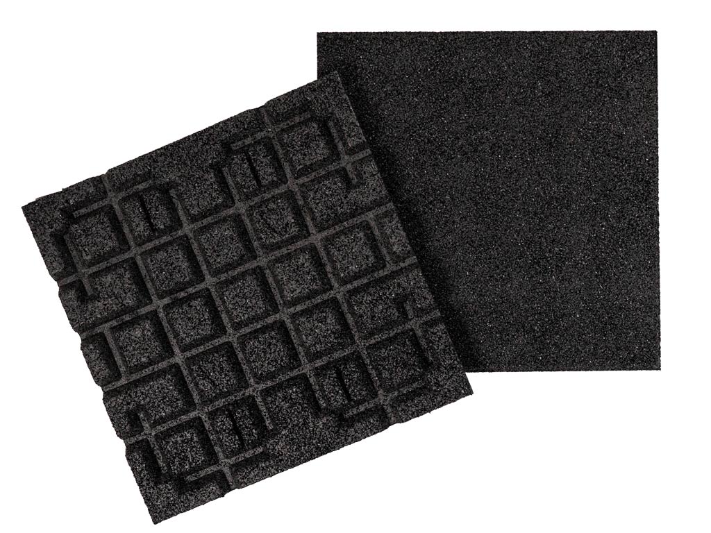 Gumová dlaždice ASLON 50 x 50 cm, černá