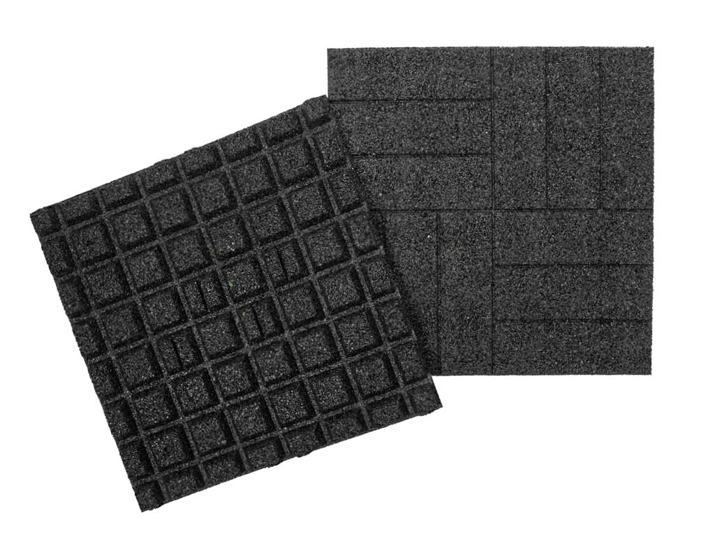 Gumová dlaždice ASLON Design 50 x 50 cm, černá